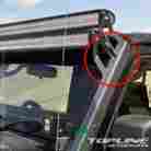Tlrrlb-wran07-50duw-sb 07-16 Topline Autopart Textured Roof A-pillar Mount Brackets For 50 Double Light Bar Wrangler Jk