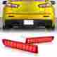 4-ly016-1 08-14 Dtm Rear Bumper Reflector Red Lens Led Brake Lights For Mitsubishi Lancer