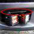 Tlrrlb-f15010rp-4f-sb 10-14 Topline Autopart Textured Black Bumper Mount Bracket For 3 Led Fog Lights Ford F150 Raptor Steel-dually-dual-front-led-work-lamps-replacement