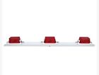 107-3r Peterson Quantity Of Red Trailer Light Bar Real Fyre