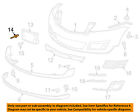 22757025 13-14 Grille-license Traverse Chevrolet Front Bracket Gm Bumper Oem
