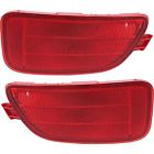 13458540 Aftermarket Products New Bumper Face Bar Reflectors Light Lamp Set