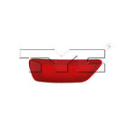 17-5287-00-1 Tyc Nsf Certified Reflector Assembly Fits Jeep Compass 762405686981