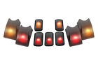 264160bk 194 Xenon Bulbs - Recon Red Amber Cab Smoke Lenses Roof