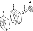 1c0943126 License Volkswagen Oem Genuine Lamp