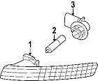 1c0953041r Oem Park Volkswagen Assy Genuine Lamp