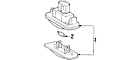 203-820-02-56 Genuine Oem License Lamp