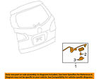 20890647 Gm Buick Oem Enclave License Plate