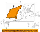 23481297 Gm Cadillac Oem Head Housing Right