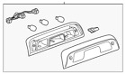 23509162 Gm Chevrolet Gmc Genuine High Mount Lamp