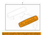 25890530 Gm Mount Light-high Oem-high Lamp Brake