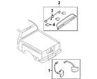 26510-9bf0a Nissan Genuine Oem License Lamp
