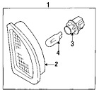 265150e700 Lamp Genuine Oem Nissan License
