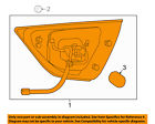 265404ra1a Nissan Oem Lamp Assembly Right