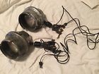 325-380-b Pair Of Vintage Industrial Westinghouse Lights Visor