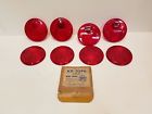3296 Lamp Co Lot Of Red Replacement Lens New Old Stock
