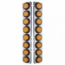 33800 United Pacific Peterbilt Front Air Cleaner Kit Flat Led Lights