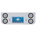 35323 United Pacific Rear Center Panel Four Led Grommet Red