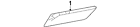 3c5-945-087 Volkswagen Genuine Oem High Mount Lamp