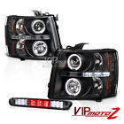 Gm2503280 3rd 07-14 Tail Brake Rear Halo Projector Lamps Pickup Gmt900 Headlight Chevy Gm2502280