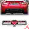 4-bl-subzra13-l2-rb Dtm 2013 Subaru Brz Scion Fr-s Black Housing Clear Red Lens Bumper 3rd Brake Light