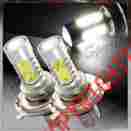 4-lb-h4-16w-wh Hdc Autosports 2x Subaru H4 Hb2 9003 White 6 Led 16w 12v Projector Low Beam Fog Lamp Light Bulb