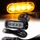 4-led-04t-yl 1-cs-switch Dtm 4-led Super Bright Amber