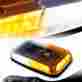 4-led-068-wyl Dtm Amber White Led High Intensity Magnetic Mount Emergency Rooftop Strobe Light