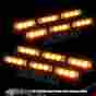 4-led-4a-yl Dtm Led Car Truck Strobe Warning Lights For Deck Dash 4 Amber Brackets Control Box