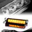 4-led-51057-yl Dtm Amber 8 Led Hazard Warning Flashing Strobe Light With Suction Cup Mounts