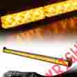 4-led-hs-52023-8-yl-a Dtm 35.5 Amber Led Traffic Adviser Emergency Warning Flash Strobe Light Bar Warn C