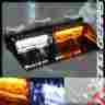 4-led-rs2-wyl Racing Gear Universal Amber White Led 18 Modes 12v Emergency Warning Windshield Strobe Light