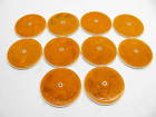 57a-10 Round Yellow Reflector White Abs Screw