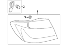 63-21-7-312-708 Bmw Genuine Oem Tail Lamp