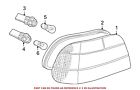 63218381243 Genuine Bmw For Tail Light Socket