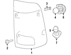 68093080-ac Dodge Genuine Oem Tail Lamp