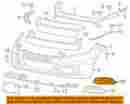 68163975ab Mopar Front Bumper Grille Grill-fog Light Lamp Cover Left 68163975ab Mopar Front Bumper Grille Grill-fog Light Lamp Cover Left