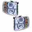 7007-001 Oracle Lighting Tech Silverado 07-14 White Halo Led Ring Smd Headlight 2 Pc P N