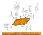 8113012c20 Toyota Oem Head Housing Right