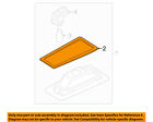 81274wb002 Toyota Oem License Plate Light Lamp Gasket Left