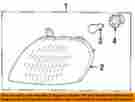 8152116260 Toyota Oem 96-97 Paseo-turn Signal Light Lens Left