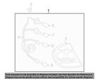 8155006210 Camry Lamps-rear Toyota Oem Housing Combination Lamps-lens
