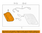 8159406120 Toyota Oem Backup Light Back Up Lamp Assembly Gasket Left