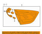 84075816 Gm Chevrolet Oem Lamp Assembly Left
