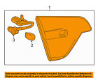 84086140 Gm Buick Oem Lamp Assembly Left
