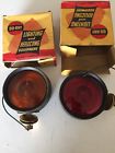 8649 Pair Nos Amber Red Lamp Turn Signal Rubber Housing Truck