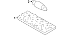 8e0-807-430-b Audi Genuine Oem License Lamp