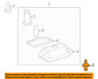 904670707122 Toyota Oem License Lamp Clip