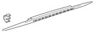 997-631-050-04 911 Porsche Genuine High Mount Lamp