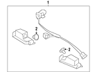 92501-1w200 Kia Genuine Oem License Lamp